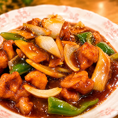 醤爆鶏球(鶏の味噌炒め)