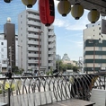 テラス席はペットもOK！大阪城も丸見えの特等席です！