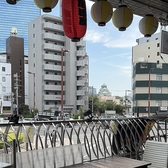 テラス席はペットもOK！大阪城も丸見えの特等席です！