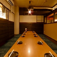 宴会に◎最大16名までご利用可能な掘りごたつ個室