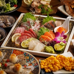 全席扉付き完全個室　3時間飲み放題　直送鮮魚×和牛すき焼き　ギントロ湯島店のコース写真