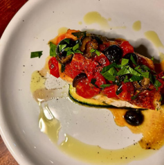 白身魚のポアレ 地中海風