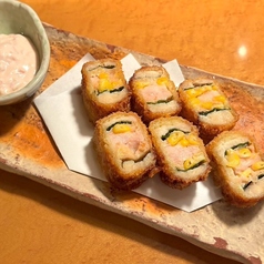 鶏と玉蜀黍のミルフィーユカツ