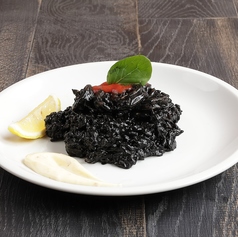 イカ墨のリゾット パエリア風