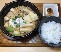 石焼き味噌煮込みうどん鍋定食