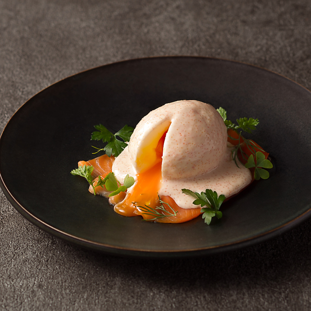 スモークサーモンとウッフマヨ明太