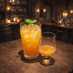 果肉入りピーチオレンジ（追いシロップ付き）