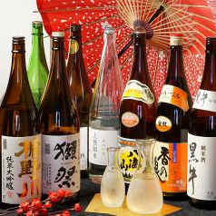 肉料理との相性抜群！日本酒・焼酎など豊富にご用意！