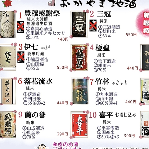 岡山の旨い地酒と鮮魚を取り揃えた我流たつみ！個室もあるので歓送迎会や宴会に最適♪