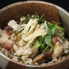 タコと生姜の混ぜご飯