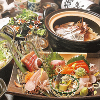 刺身.肉寿司.しゃぶしゃぶ.蒸籠セイロ.天麩羅.国産鶏豚