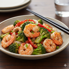 エビブロッコリー炒め