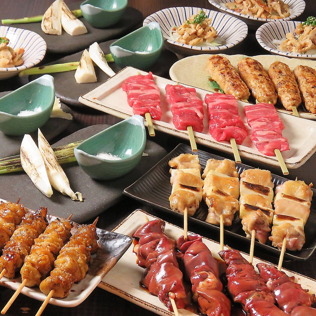 豊富な串焼メニューをご用意！相性抜群な地酒も同じく品揃え豊富ですので、合わせてご注文ください♪