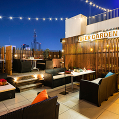 屋根付きのテラス席もご用意しております