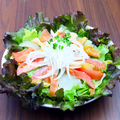料理メニュー写真&nbsp;侘助海鮮サラダ/合鴨シーザーサラダ