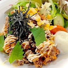 唐揚げテリマヨ丼(有機白米)