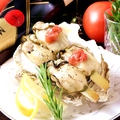 料理メニュー写真 牡蠣の串焼き（塩・南高梅たたき）