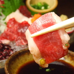 熊本直送の『鮮馬刺』をご用意しております☆1078円（税込）～
