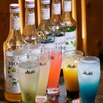 チューハイやカクテル、期間限定の和リキュールもございます！悩むときは店員にお声掛けください♪