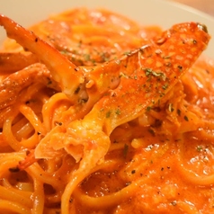 【Tomato Cream】濃厚な香りと味 渡り蟹のリングイネ