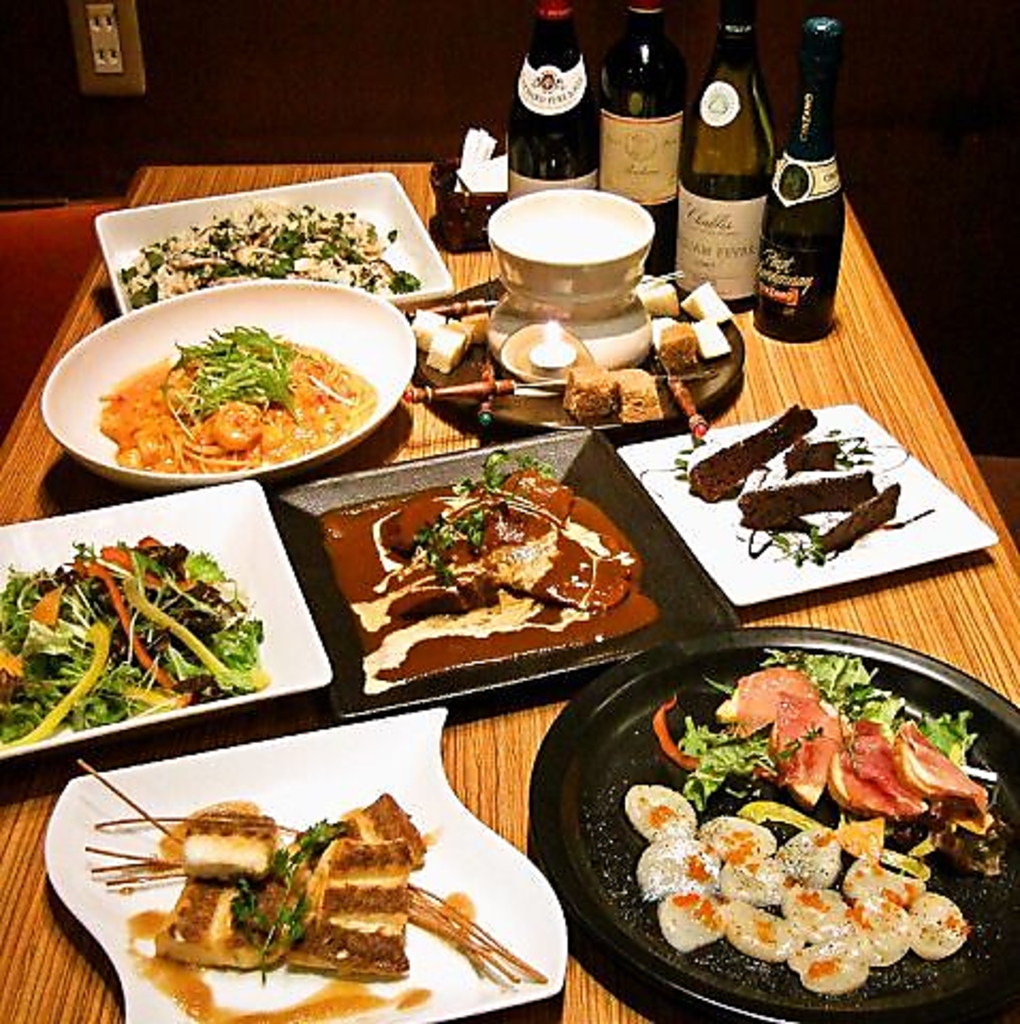 飲み放題付パーティーコース4000円～★名物クリームフォンデュも付いてます♪各種ご宴会大歓迎です！