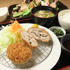 串カツ膳/自家製メンチカツ膳
