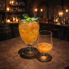 果肉入りピーチティー（追いシロップ付き）