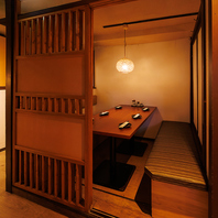 プライベート感を重視した個室