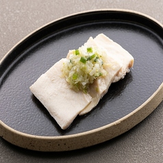 蒸し鶏のネギ生姜ソース
