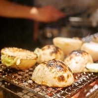 【地産地消の恵み】炭火でじっくり焼き上げた新鮮野菜