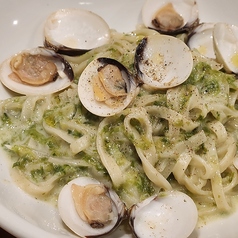 ハマグリと青のりのクリームパスタ~柚子胡椒風味~