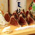 料理メニュー写真&nbsp;南三陸・石巻産 金華かつおの藁焼き