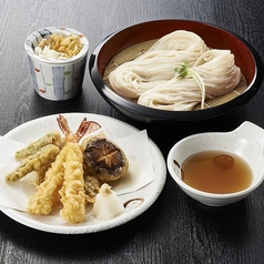 冷やしうどん・天ぷらセット