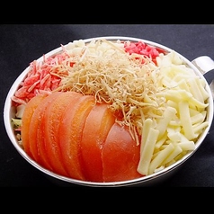 トマト・チーズもんじゃ