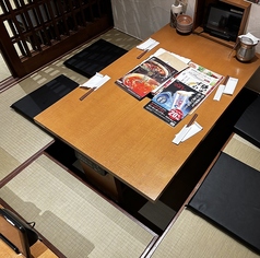 掘りごたつタイプのお座敷席