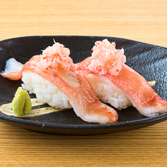本ズワイ蟹の握り寿司 生本ズワイ