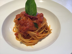 ニンニクのトマトパスタ