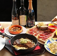 世界各国100種類以上のワインとイタリアン料理