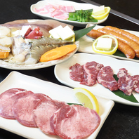 鉄板で豪華に焼く焼肉も！