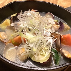鯵の和風アクアパッツァ