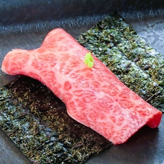 【都町店限定】肉寿司~炙り上ロース握り~