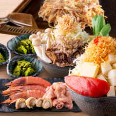 もんじゃ こぼれや二番街のコース写真