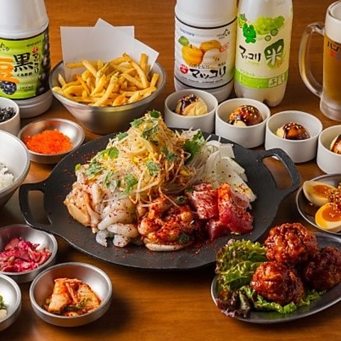 美味しい韓国料理とお酒をお楽しみください♪