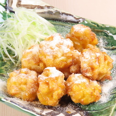 とうもろこしのから揚げ 屋台風たれとコンポタ塩