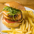 料理メニュー写真&nbsp;ハンバーガーダブル【＋ポテト】