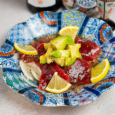 鮪とアボカドの和風カルパッチョ