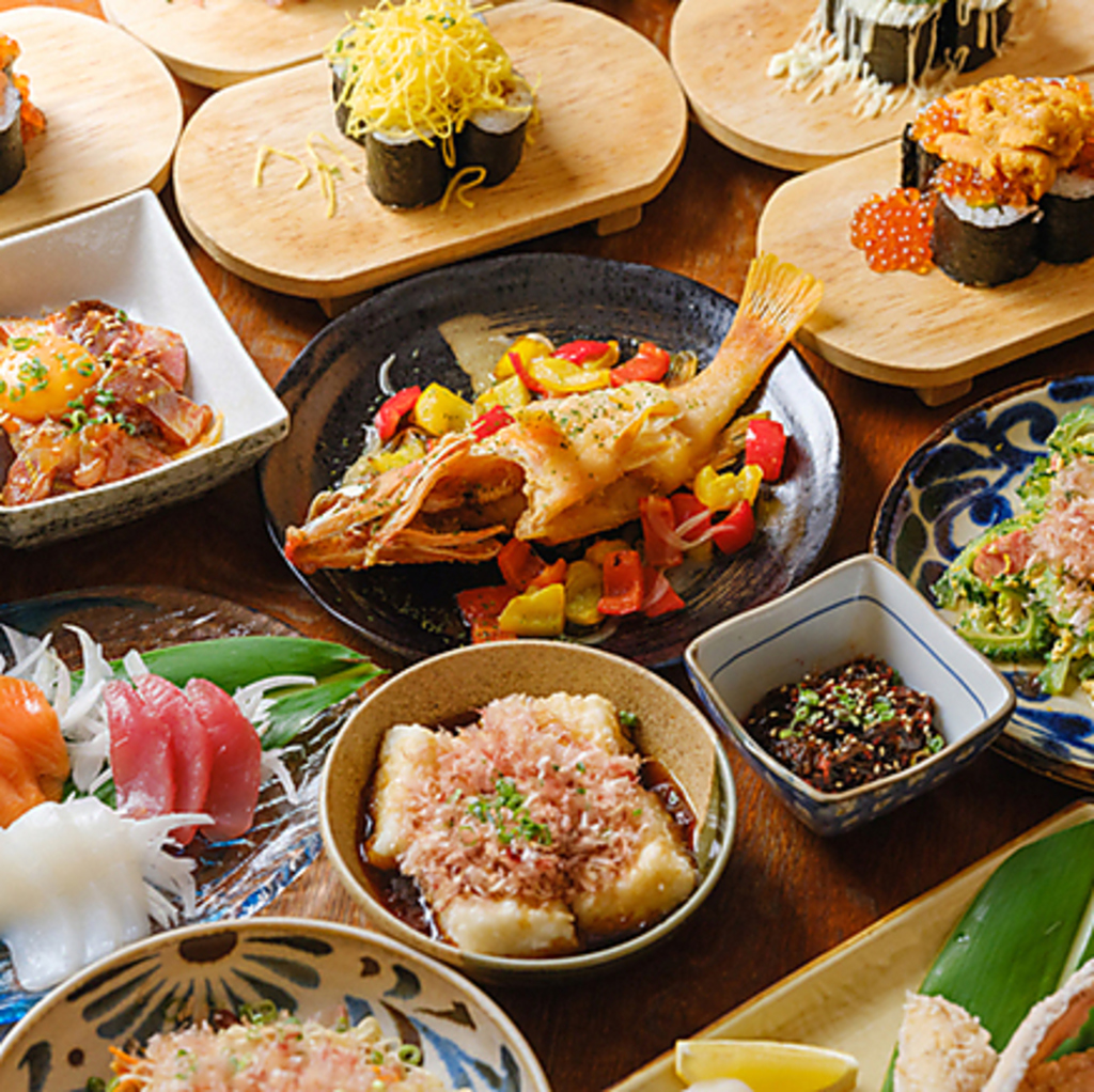 ご宴会に！沖縄を感じられる、当店自慢の料理を楽しめる飲み放題付のコース各種ご用意しております！