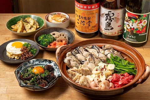 厳選した貝や鶏の旨みを出汁で堪能するこだわりの料理を心ゆくまでお楽しみください