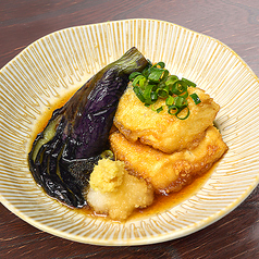 茄子と揚げ出汁豆腐