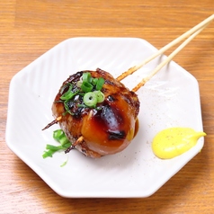 半熟卵豚巻き串